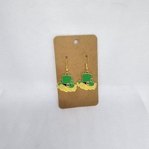 St Patrick's Day earrings